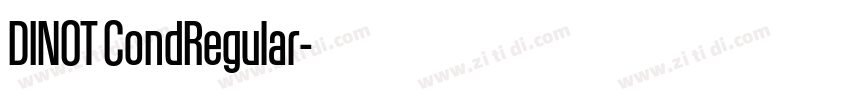 DINOT CondRegular字体转换